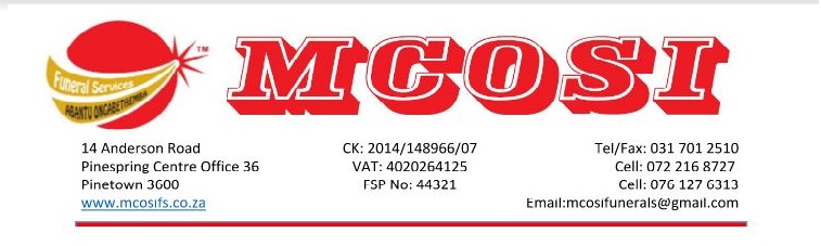 Mcosi Funeral Service